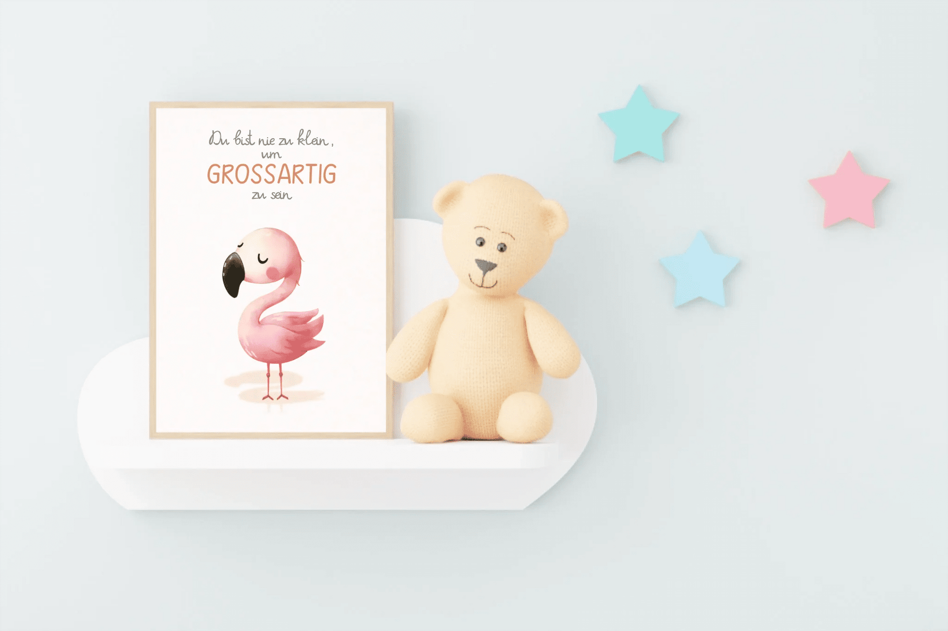 Kinderzimmerposter mit Tiermotiv – „Du bist nie zu klein, um großartig zu sein“ | Poster fürs Baby - & Kinderzimmer Little Mathilda Little Mathilda Poster