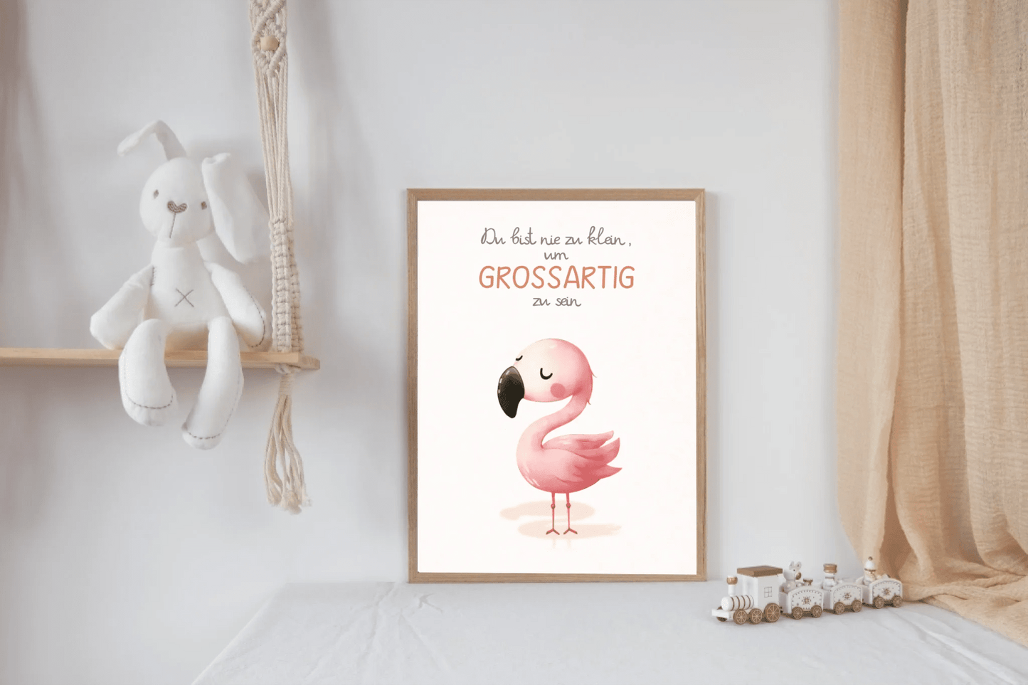 Kinderzimmerposter mit Tiermotiv – „Du bist nie zu klein, um großartig zu sein“ | Poster fürs Baby - & Kinderzimmer Little Mathilda Little Mathilda Poster