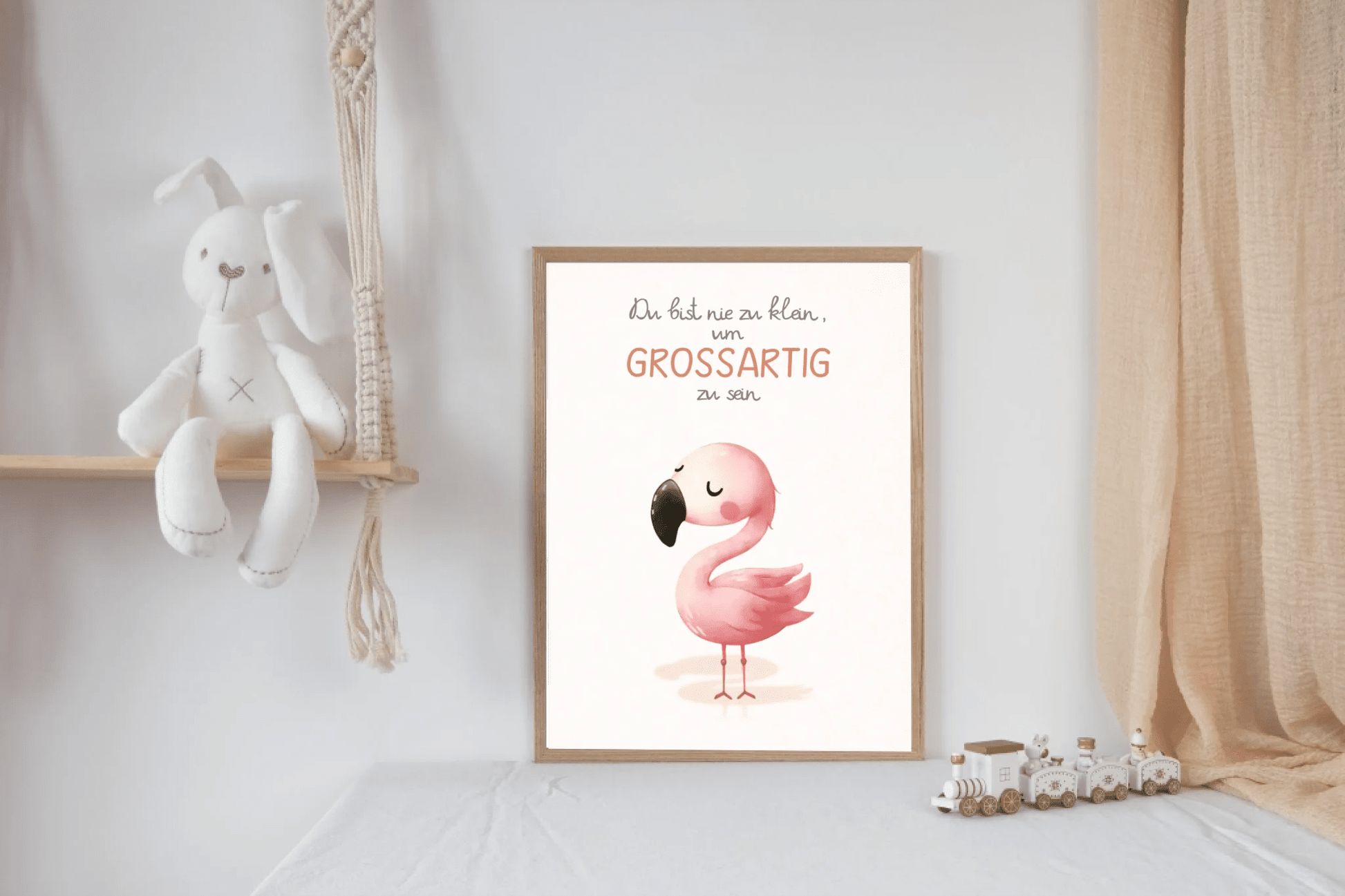 Kinderzimmerposter mit Tiermotiv – „Du bist nie zu klein, um großartig zu sein“ | Poster fürs Baby - & Kinderzimmer Little Mathilda Little Mathilda Poster