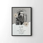 Personalisiertes Poster Hund als Erinnerung - Andenken an verstorbenen Hund mit Rahmen Little Mathilda Little Mathilda Poster mit Rahmen