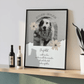 Personalisiertes Poster Hund als Erinnerung - Andenken an verstorbenen Hund mit Rahmen Little Mathilda Little Mathilda Poster mit Rahmen