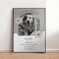 Personalisiertes Poster Hund als Erinnerung - Andenken an verstorbenen Hund mit Rahmen Little Mathilda Little Mathilda Poster mit Rahmen