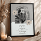 Personalisiertes Poster Hund als Erinnerung - Andenken an verstorbenen Hund mit Rahmen Little Mathilda Little Mathilda Poster mit Rahmen