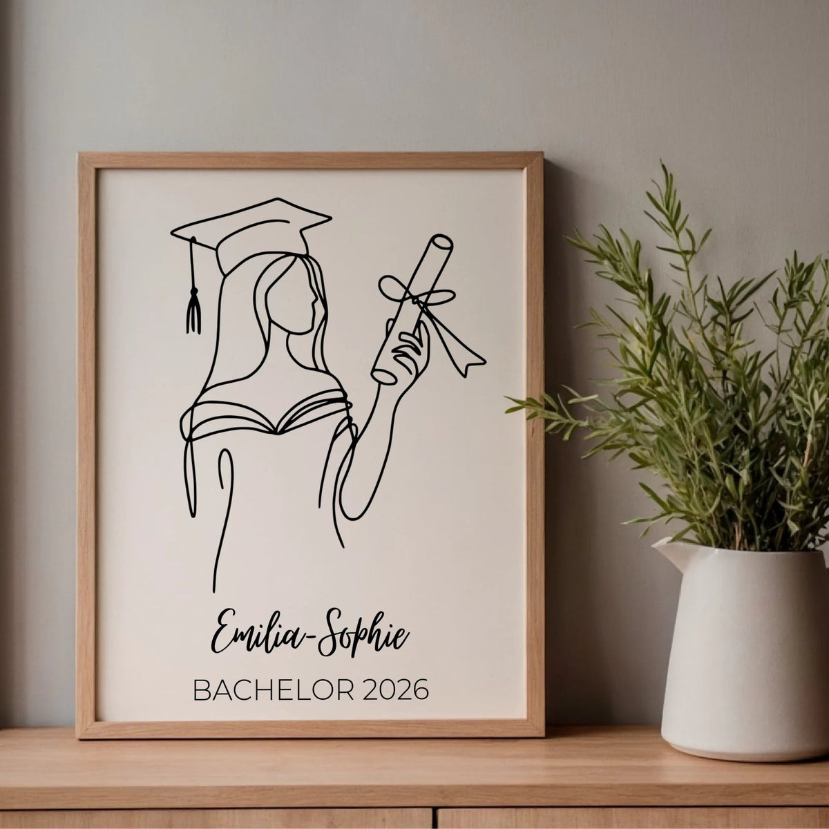 Personalisierte Abschluss-Poster 2026 mit Namen – Geschenk zum Schulabschluss Little Mathilda Little Mathilda Poster