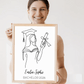 Personalisierte Abschluss-Poster 2026 mit Namen – Geschenk zum Schulabschluss Little Mathilda Little Mathilda Poster