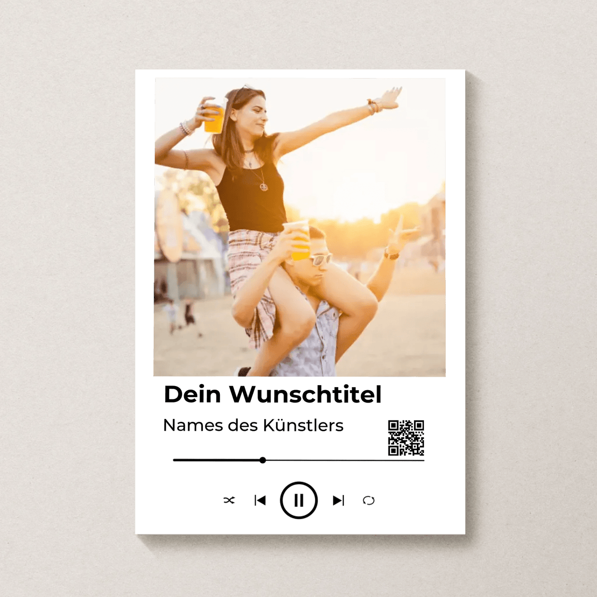 Personalisierte Poster mit Lieblingssong und Wunschfoto Little Mathilda Little Mathilda Poster