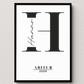 Personalisiertes Abschluss-Poster mit Namen – Geschenk zum Schulabschluss Little Mathilda Little Mathilda Poster