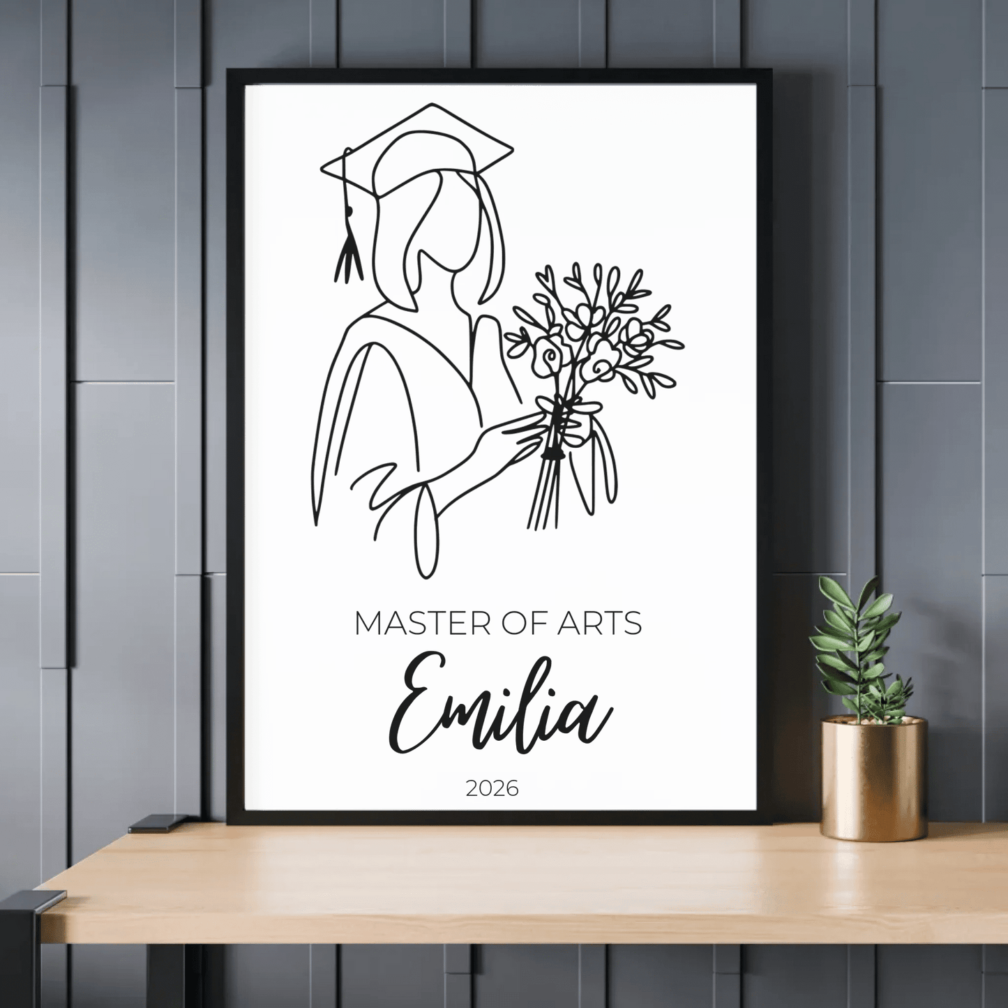 Personalisiertes Abschlussposter 2026 mit Name, Abschluss & Jahr Little Mathilda Little Mathilda Poster