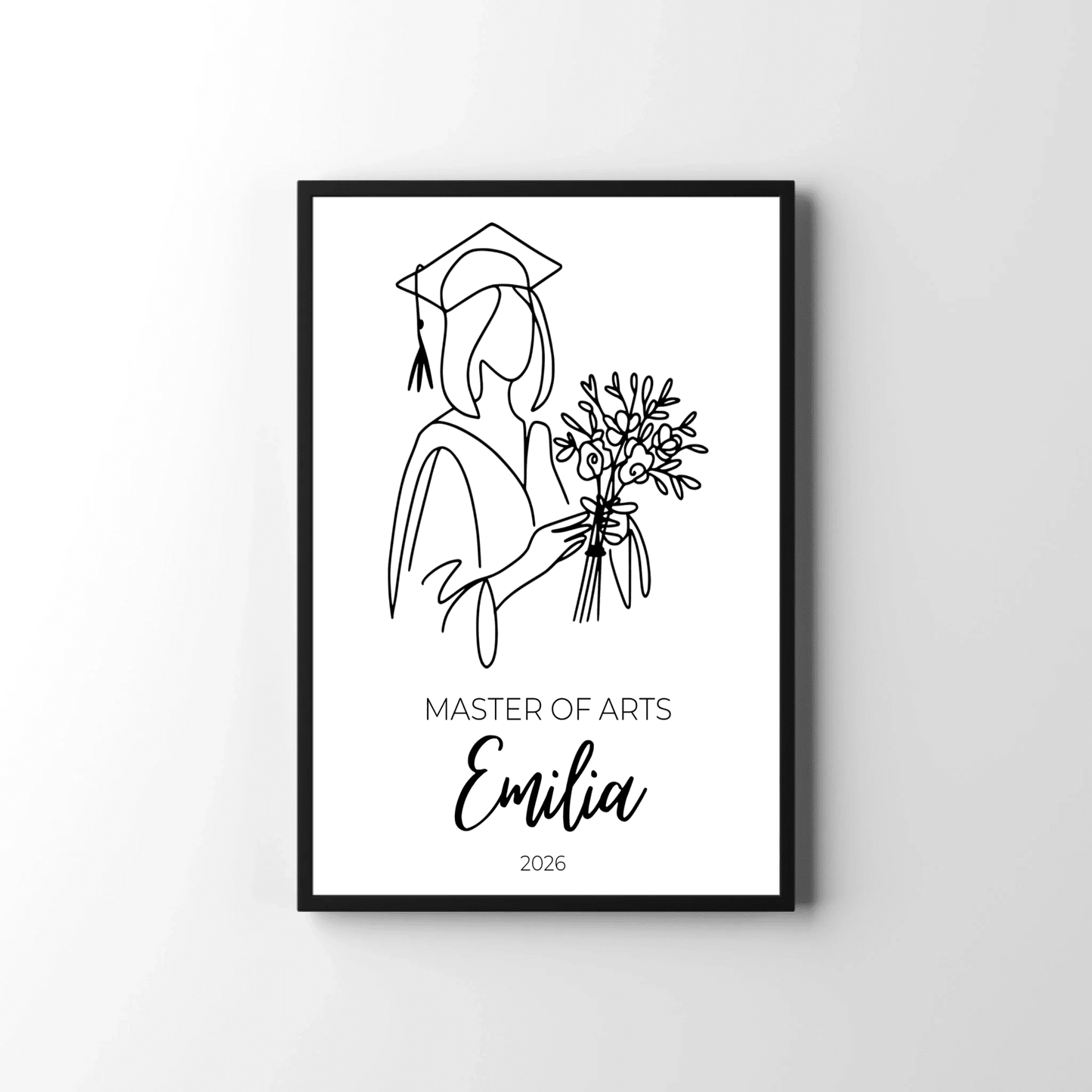 Personalisiertes Abschlussposter 2026 mit Name, Abschluss & Jahr Little Mathilda Little Mathilda Poster