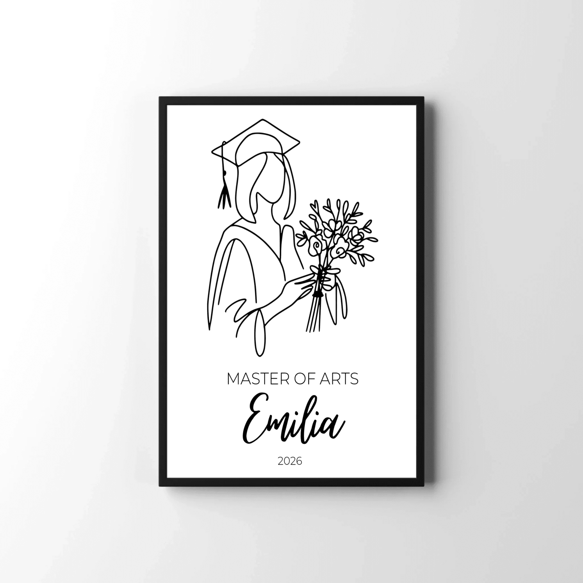 Personalisiertes Abschlussposter 2026 mit Name, Abschluss & Jahr Little Mathilda Little Mathilda Poster