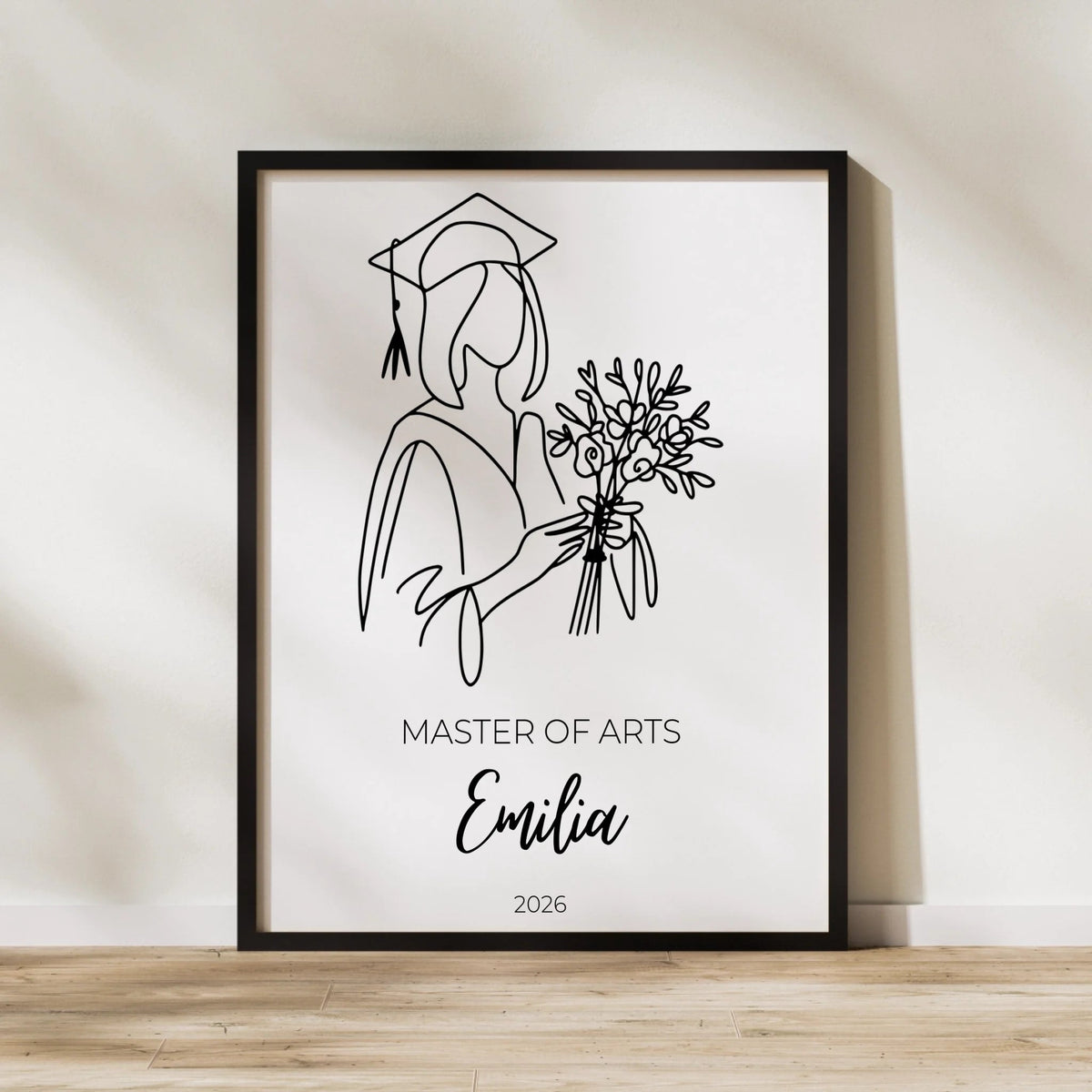Personalisiertes Abschlussposter 2026 mit Name, Abschluss & Jahr Little Mathilda Little Mathilda Poster