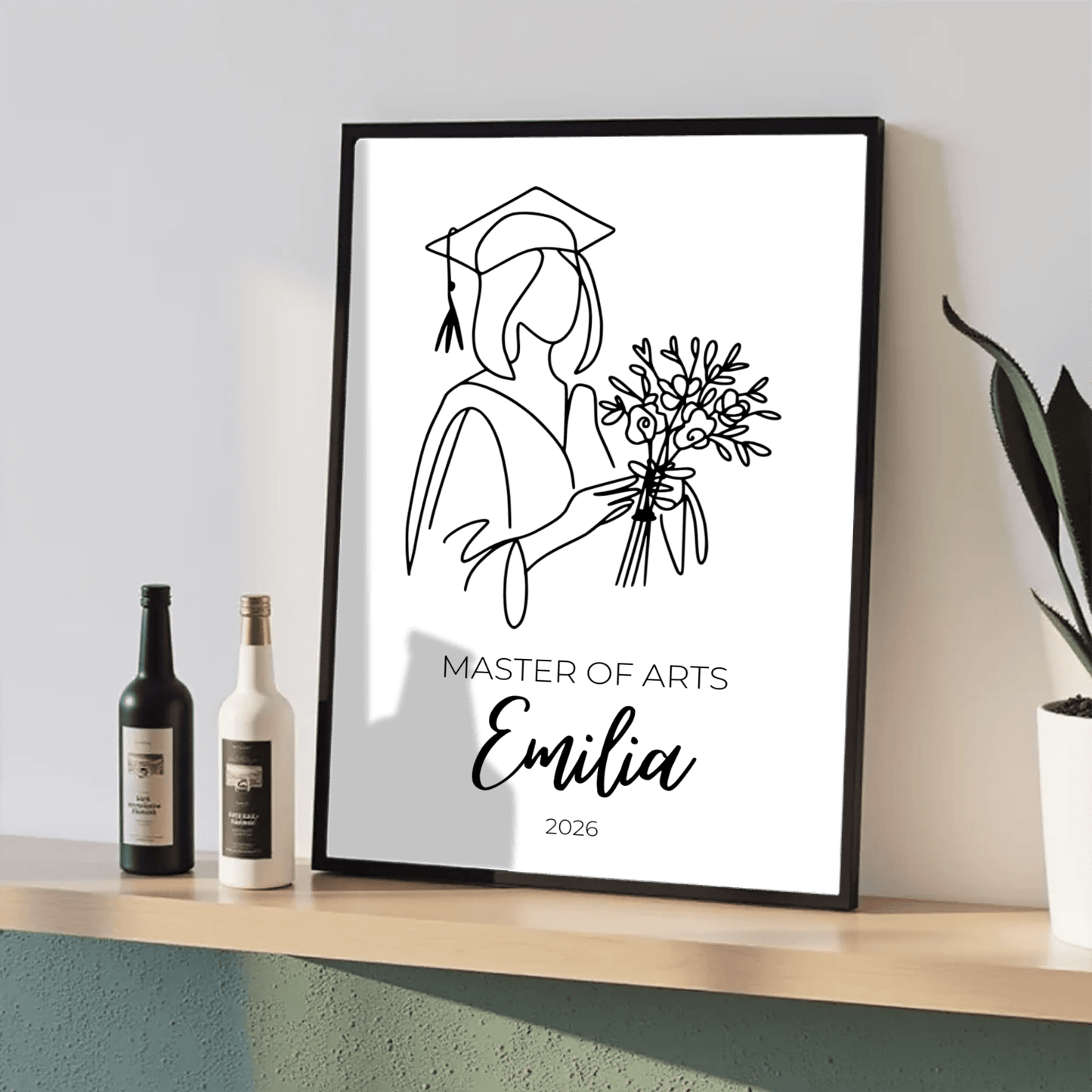 Personalisiertes Abschlussposter 2026 mit Name, Abschluss & Jahr Little Mathilda Little Mathilda Poster