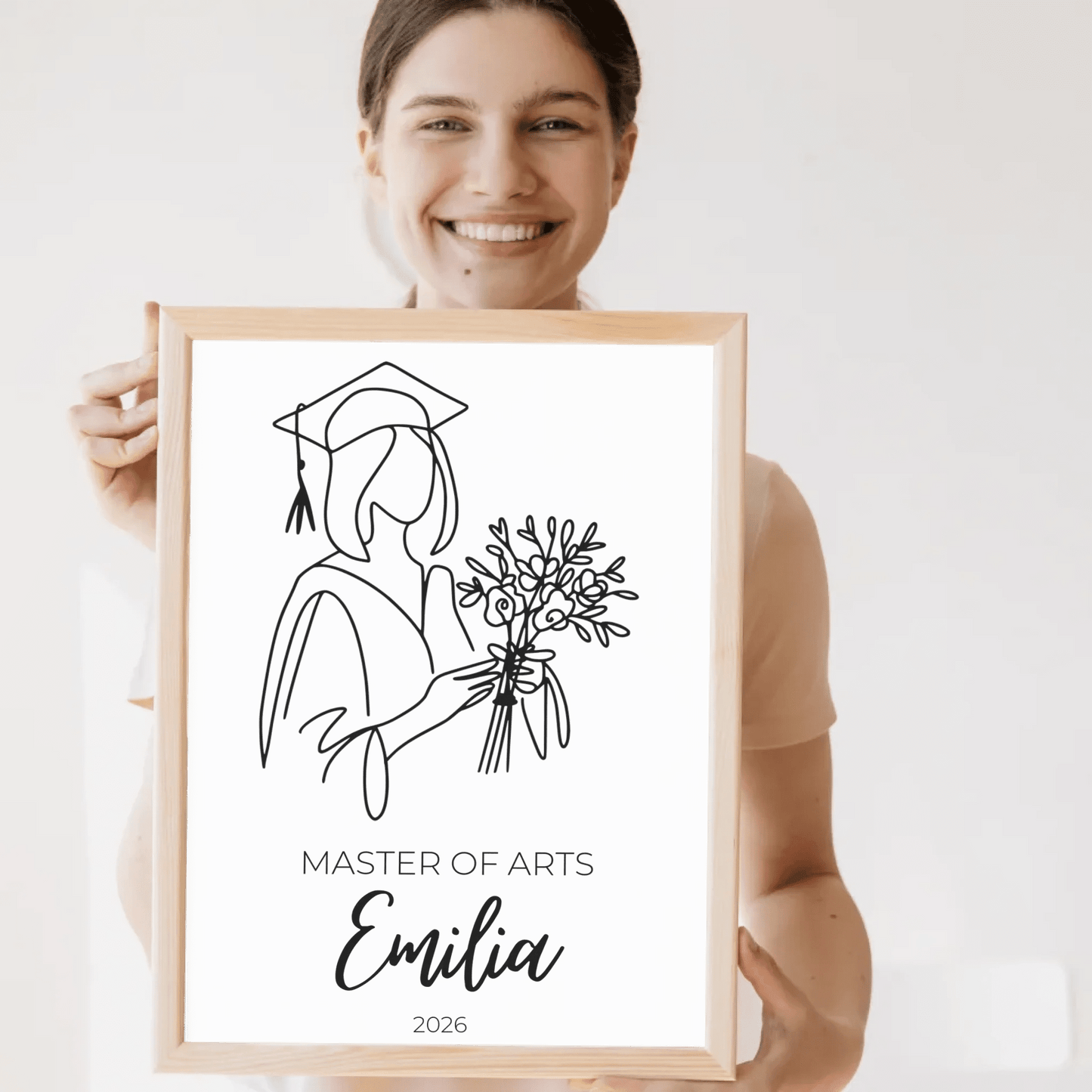 Personalisiertes Abschlussposter 2026 mit Name, Abschluss & Jahr Little Mathilda Little Mathilda Poster