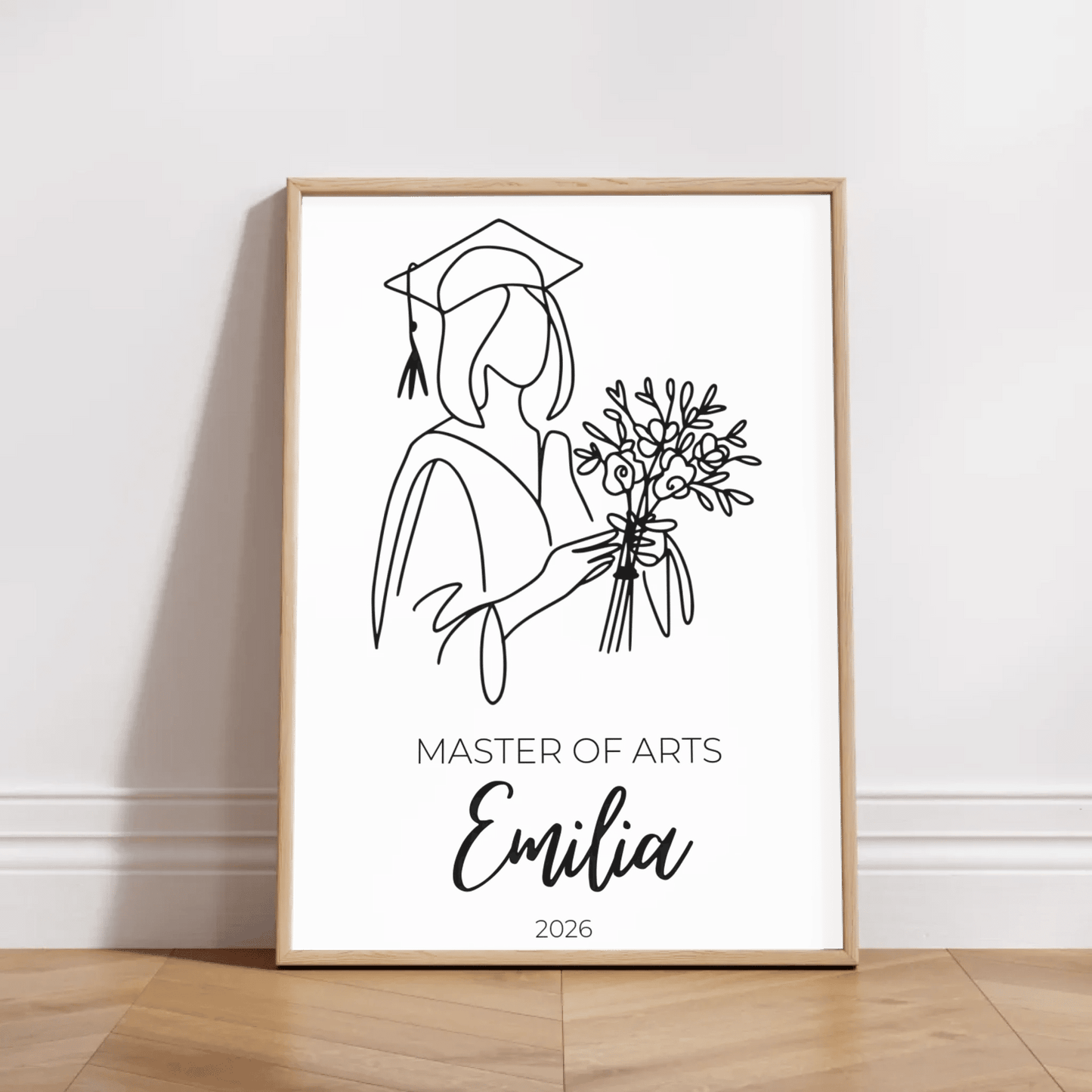 Personalisiertes Abschlussposter 2026 mit Name, Abschluss & Jahr Little Mathilda Little Mathilda Poster