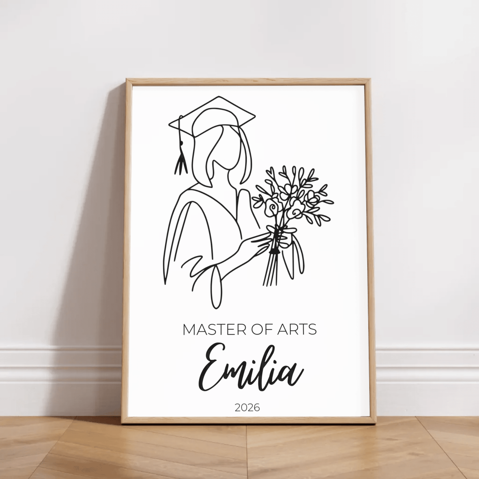 Personalisiertes Abschlussposter 2026 mit Name, Abschluss & Jahr Little Mathilda Little Mathilda Poster