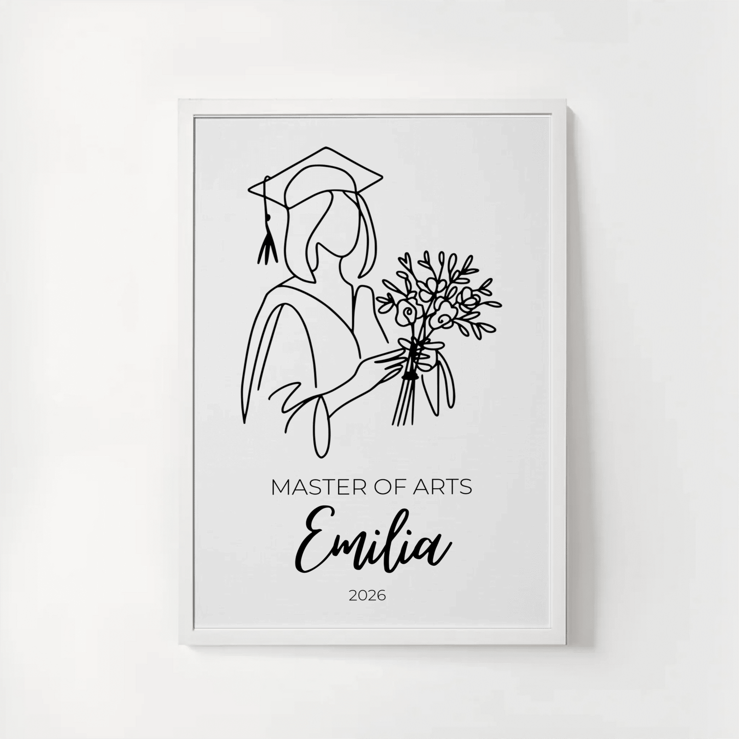 Personalisiertes Abschlussposter 2026 mit Name, Abschluss & Jahr Little Mathilda Little Mathilda Poster