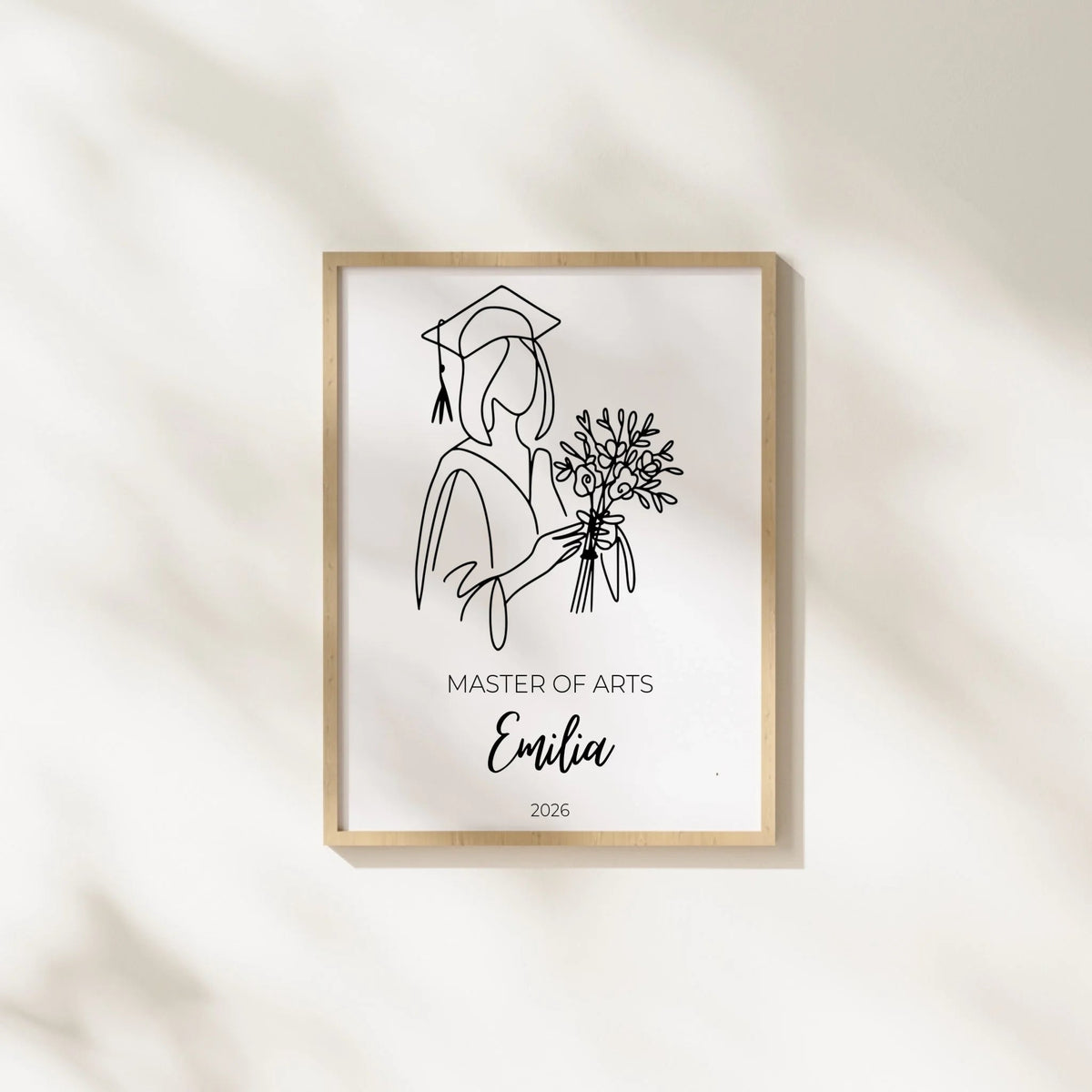 Personalisiertes Abschlussposter 2026 mit Name, Abschluss & Jahr Little Mathilda Little Mathilda Poster