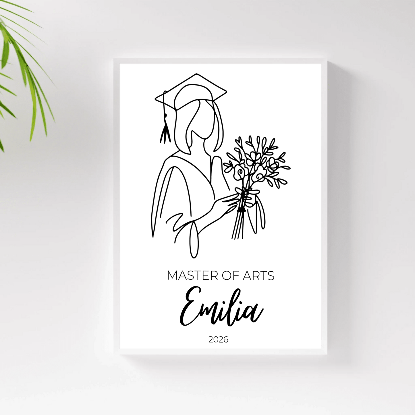 Personalisiertes Abschlussposter 2026 mit Name, Abschluss & Jahr Little Mathilda Little Mathilda Poster