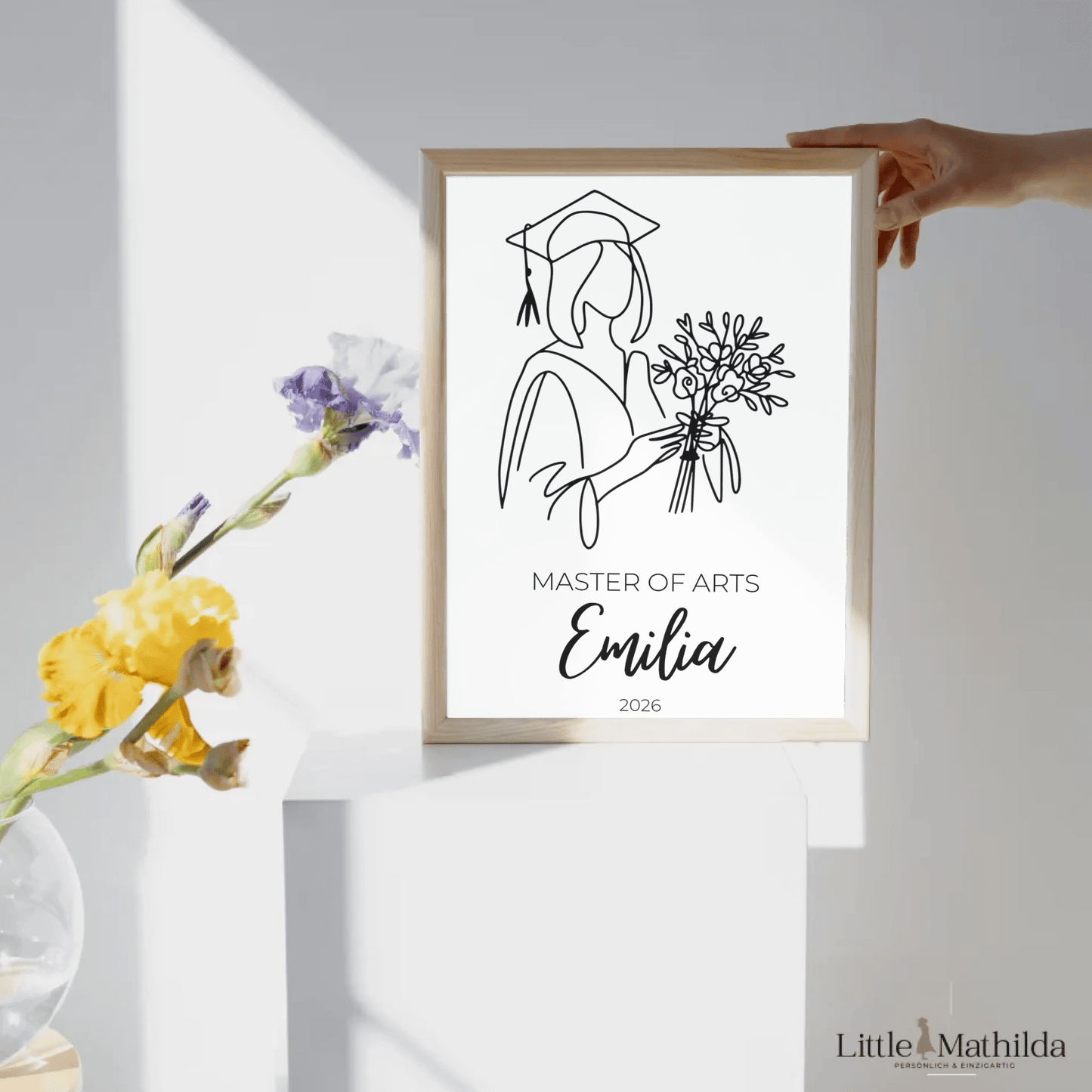 Personalisiertes Abschlussposter 2026 mit Name, Abschluss & Jahr Little Mathilda Little Mathilda Poster