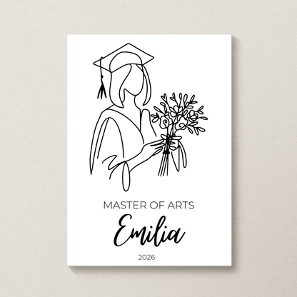 Personalisiertes Abschlussposter 2026 mit Name, Abschluss & Jahr Little Mathilda Little Mathilda Poster