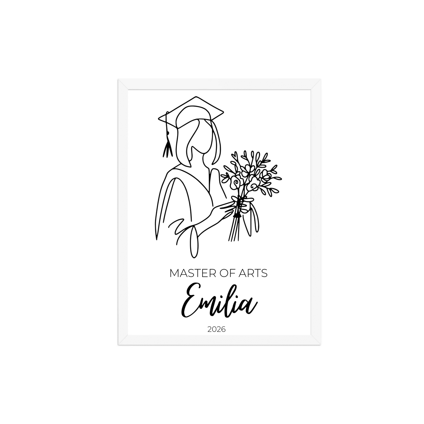 Personalisiertes Abschlussposter 2026 mit Name, Abschluss & Jahr Little Mathilda Little Mathilda Poster