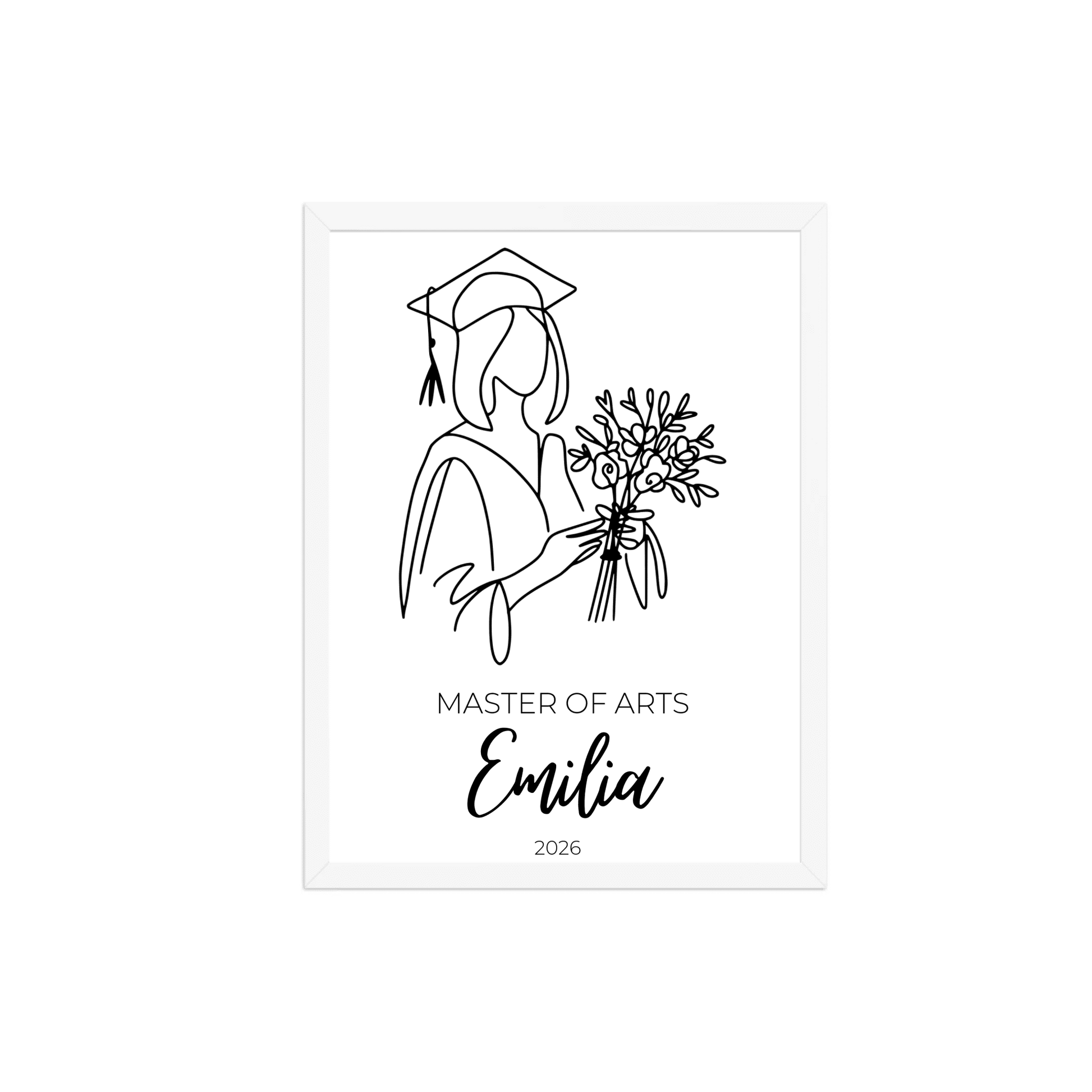 Personalisiertes Abschlussposter 2026 mit Name, Abschluss & Jahr Little Mathilda Little Mathilda Poster
