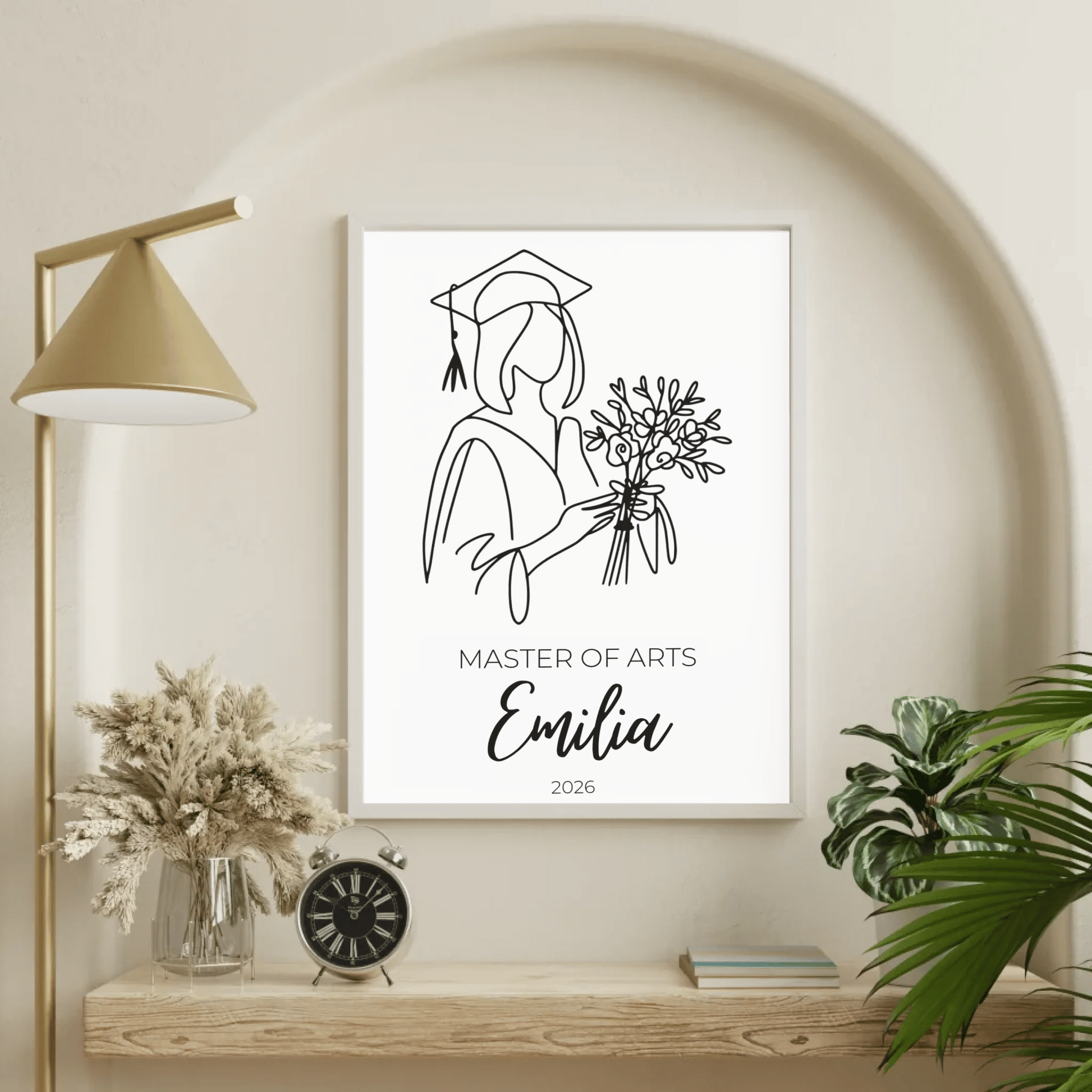 Personalisiertes Abschlussposter 2026 mit Name, Abschluss & Jahr Little Mathilda Little Mathilda Poster
