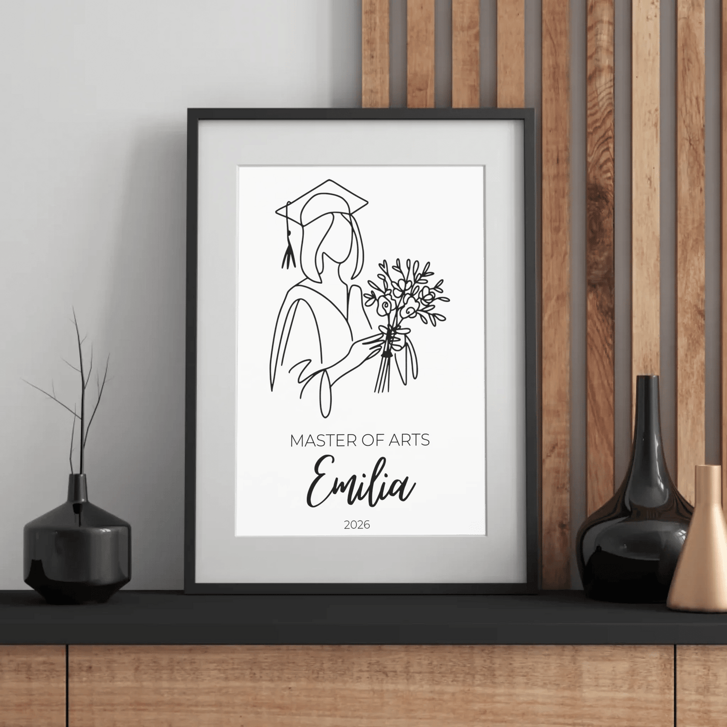 Personalisiertes Abschlussposter 2026 mit Name, Abschluss & Jahr Little Mathilda Little Mathilda Poster