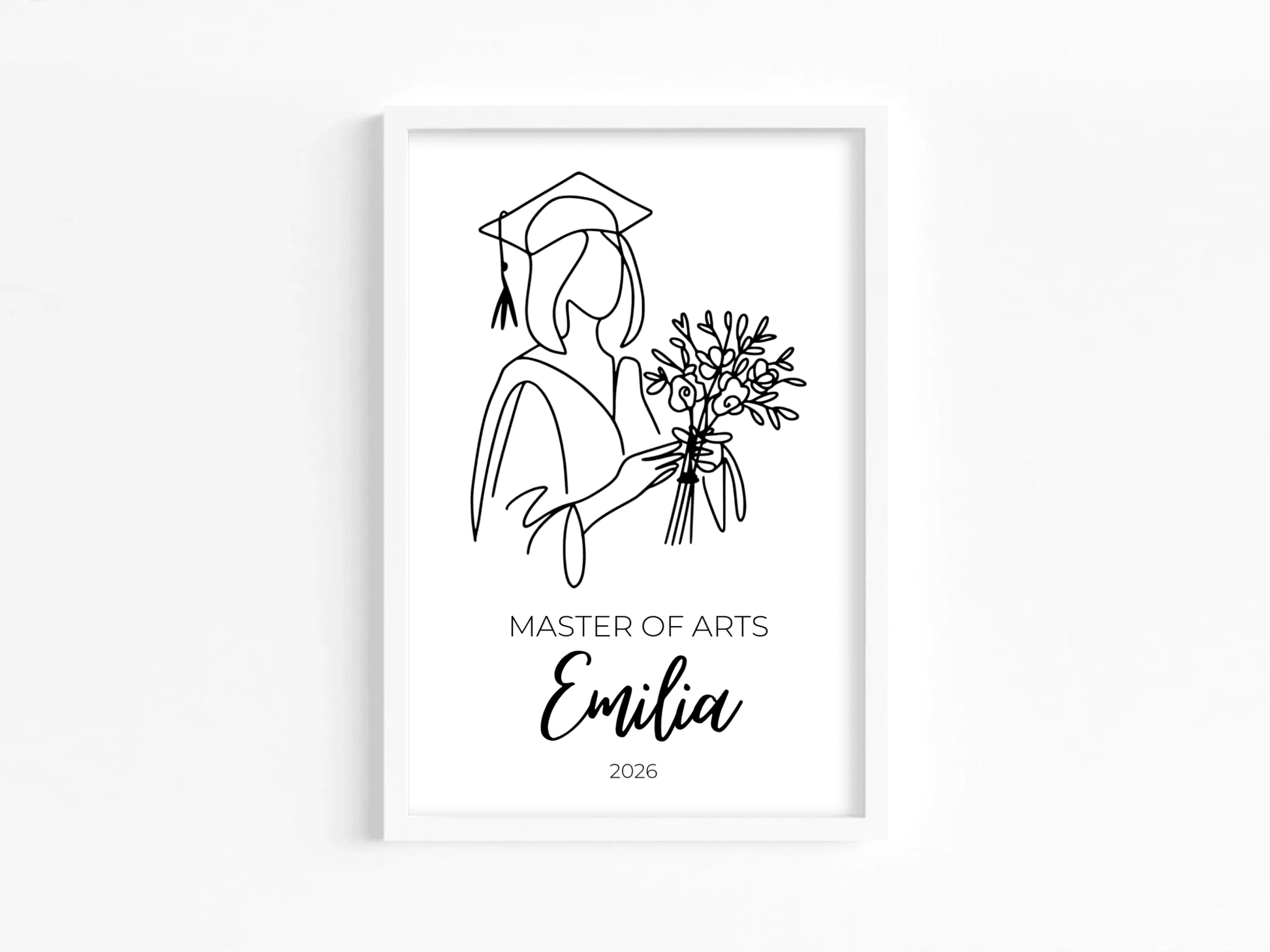 Personalisiertes Abschlussposter 2026 mit Name, Abschluss & Jahr Little Mathilda Little Mathilda Poster