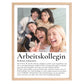 Personalisiertes Definitionsposter - Arbeitskollegin mit Wunschfoto Little Mathilda Little Mathilda Poster