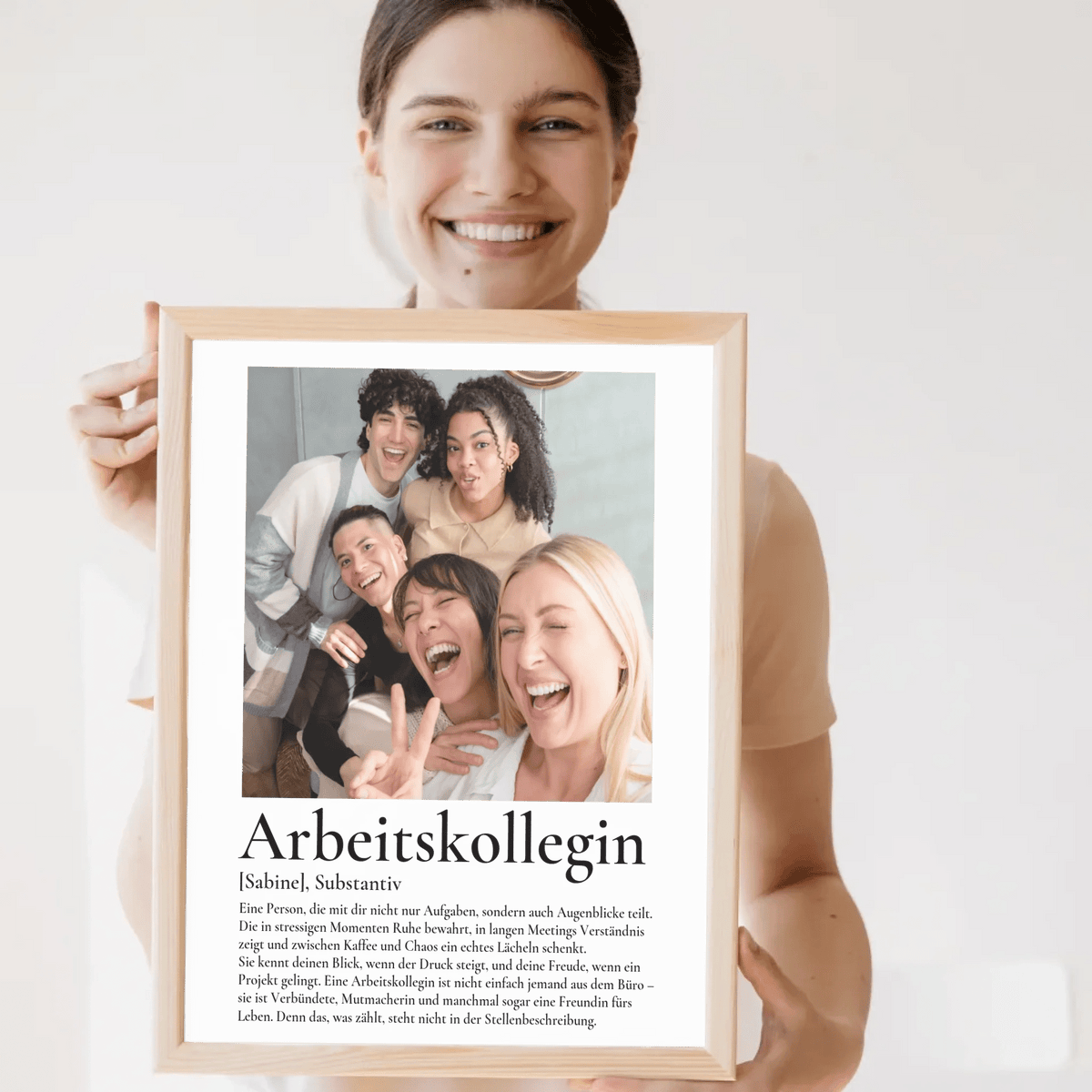 Personalisiertes Definitionsposter - Arbeitskollegin mit Wunschfoto Little Mathilda Little Mathilda Poster