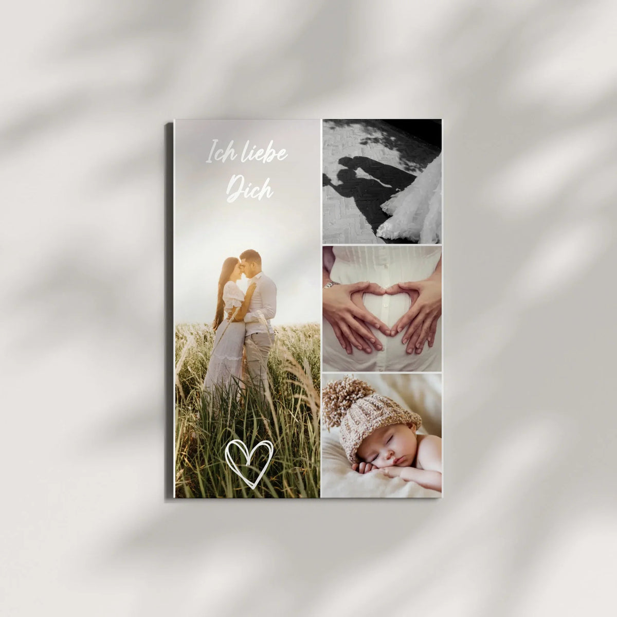 Personalisiertes Familienposter „Ich liebe dich“ – 4 Wunschfotos Little Mathilda Little Mathilda Poster