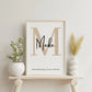Personalisiertes Geburtsposter - Geburtsanzeiger Little Mathilda Little Mathilda Poster