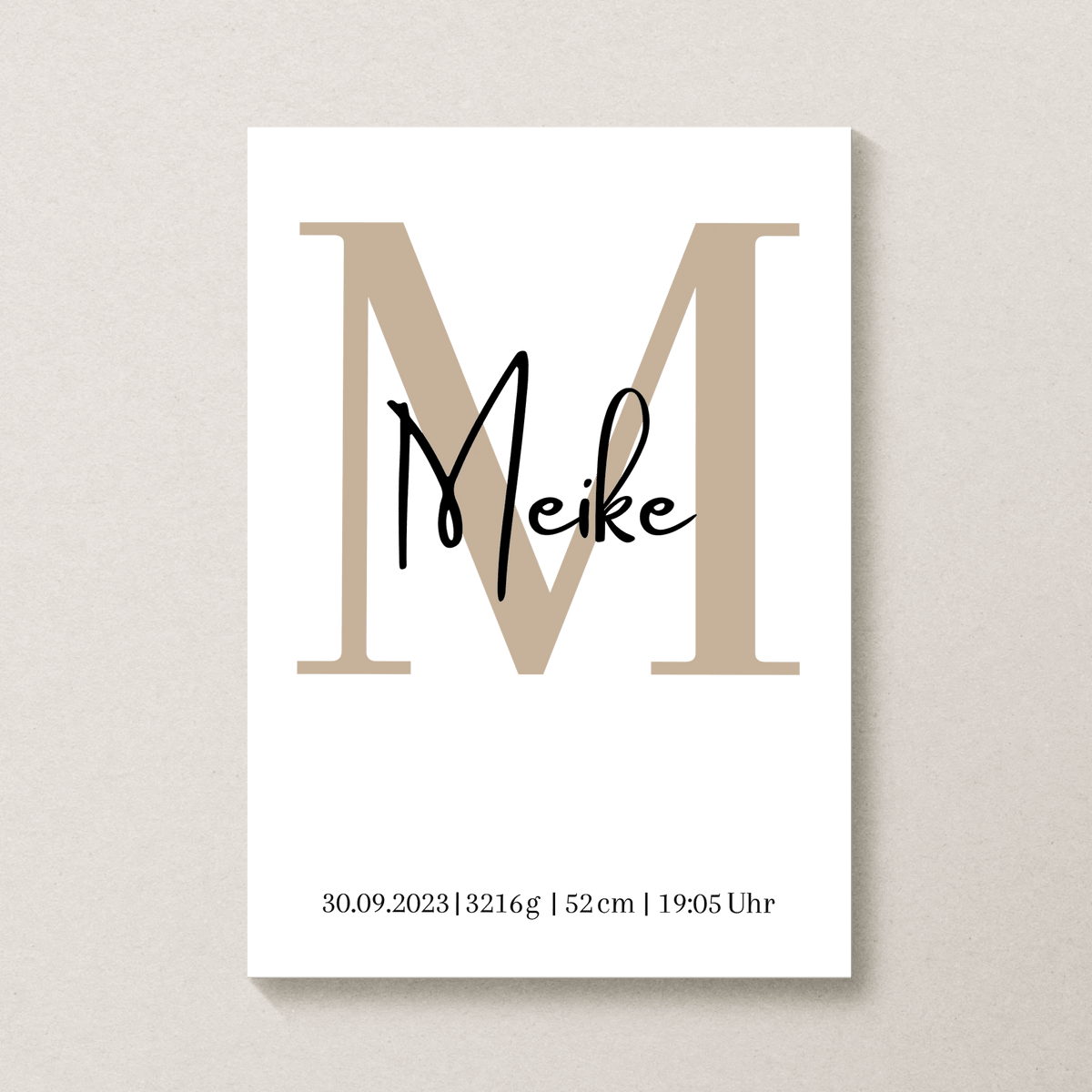 Personalisiertes Geburtsposter – Geschenk zur Geburt Little Mathilda Little Mathilda Poster