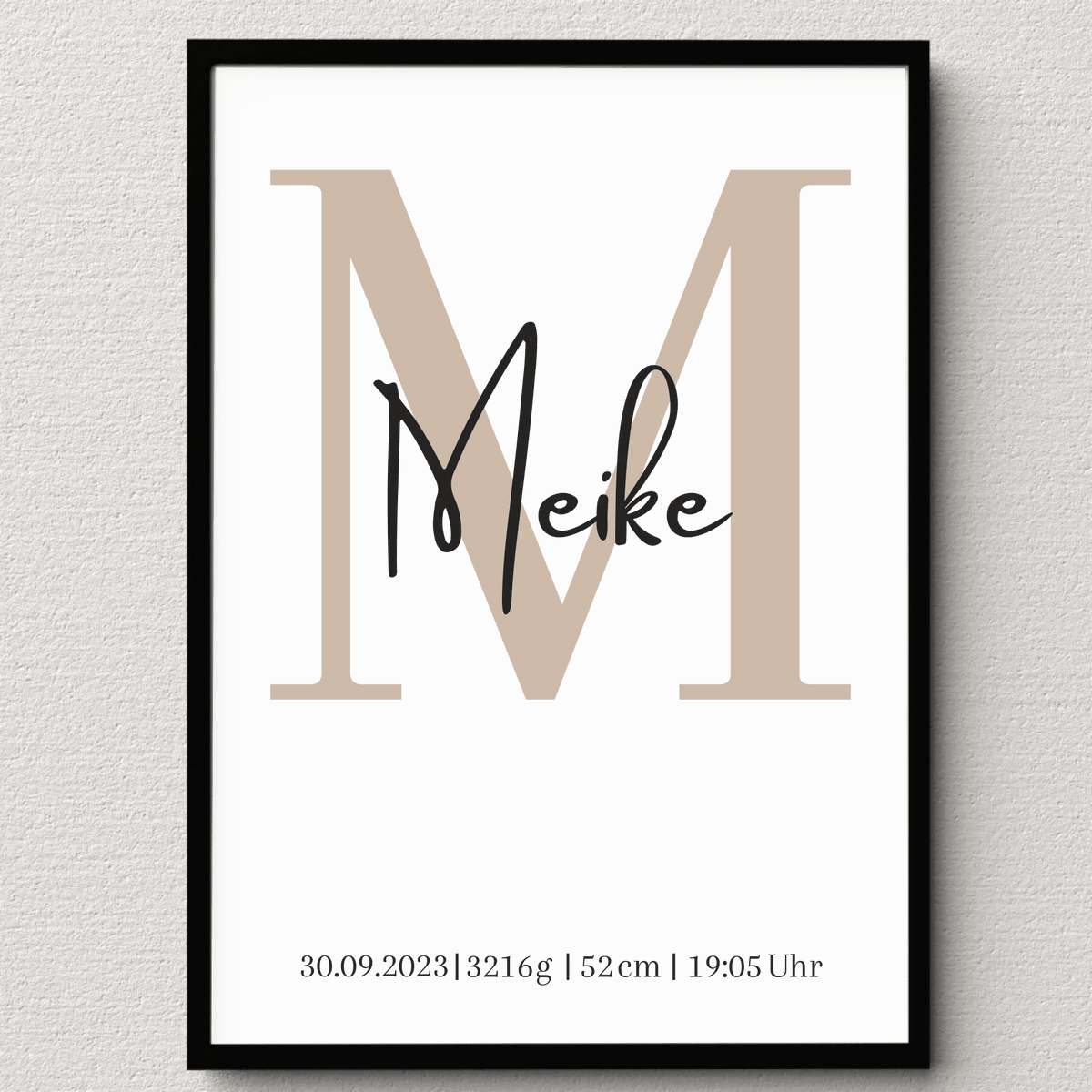 Personalisiertes Geburtsposter – Geschenk zur Geburt Little Mathilda Little Mathilda Poster