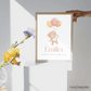 Personalisiertes Geburtsposter mit Bär, Luftballons und Geburtsdaten Little Mathilda Little Mathilda Poster