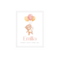 Personalisiertes Geburtsposter mit Bär, Luftballons und Geburtsdaten Little Mathilda Little Mathilda Poster