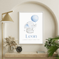 Personalisiertes Geburtsposter mit Elefant, Luftballon und Geburtsdaten Little Mathilda Little Mathilda Poster