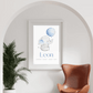 Personalisiertes Geburtsposter mit Elefant, Luftballon und Geburtsdaten Little Mathilda Little Mathilda Poster