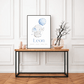 Personalisiertes Geburtsposter mit Elefant, Luftballon und Geburtsdaten Little Mathilda Little Mathilda Poster