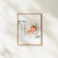 Personalisiertes Geburtsposter mit Foto & Geburtsdaten – Eukalyptus Design fürs Kinderzimmer Little Mathilda Little Mathilda Poster