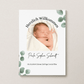 Personalisiertes Geburtsposter mit Foto & Geburtsdaten – Eukalyptus Design fürs Kinderzimmer Little Mathilda Little Mathilda Poster