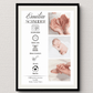 Personalisiertes Geburtsposter mit Fotos Personalisiertes Geburtsposter mit Fotos– inkl. Namen & Geburtsdaten Little Mathilda Little Mathilda Poster