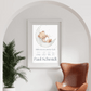Geburtsposter mit Namen und Geburtsdaten im minimalistischen Design – modernes Baby Wandbild