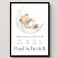 Personalisiertes Geburtsposter mit Namen & Geburtsdaten - „Willkommen auf der Welt“ Little Mathilda Little Mathilda Poster