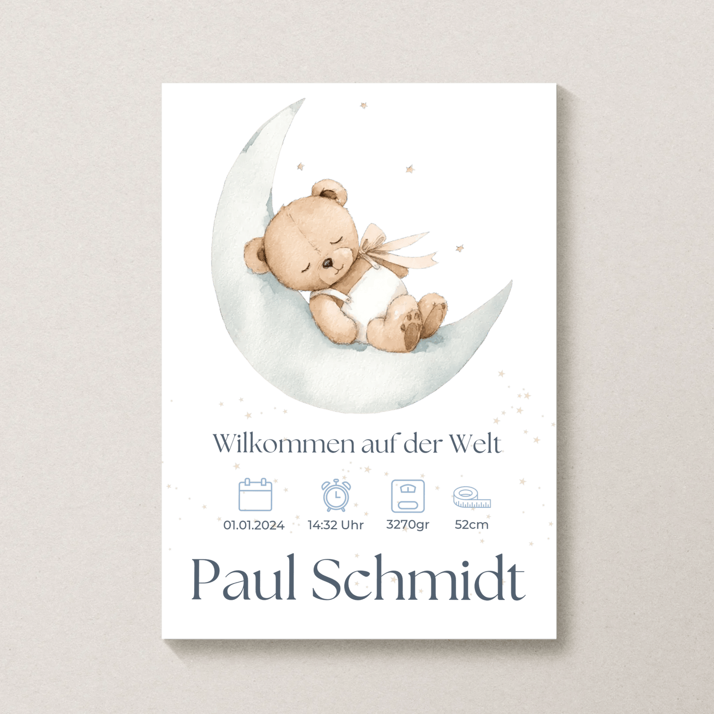 Personalisiertes Poster von Little Mathilda transparent