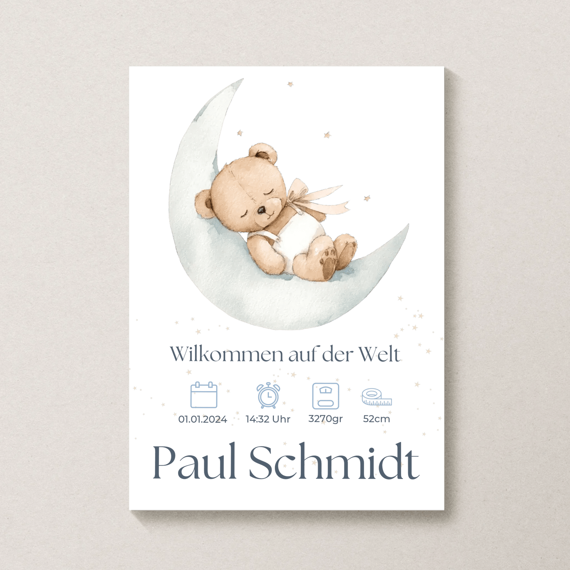 Personalisiertes Poster von Little Mathilda transparent