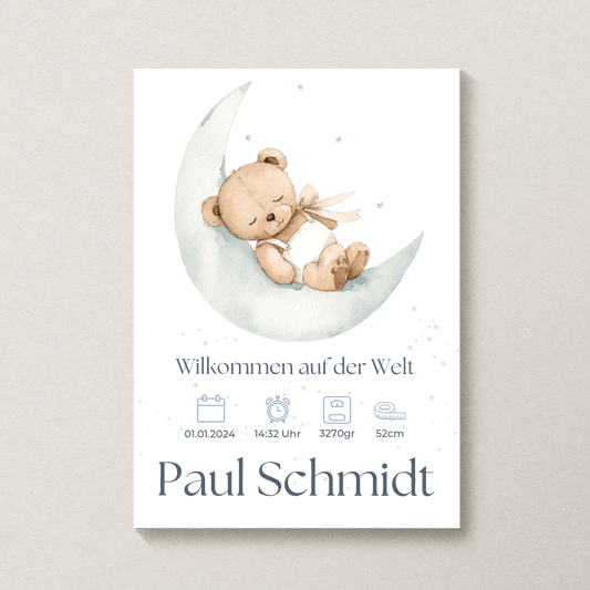 Personalisiertes Poster von Little Mathilda transparent