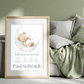Individuelles Geburtsposter von Little Mathilda – zeitloses Geschenk zur Geburt oder Taufe