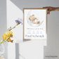 Personalisiertes Geburtsposter im skandinavischen Stil – hochwertiges Babyzimmer Poster mit Namen
